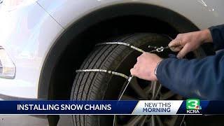 How to install snow chains screenshot 1
