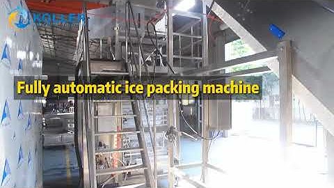 Fully automatic ice packing machine for tube ice machine packing ice bag #packingmachine #icemachine