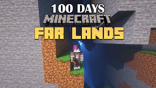 I Survived 100 Days in the FAR LANDS in Hardcore Minecraft.. Here's what happened..