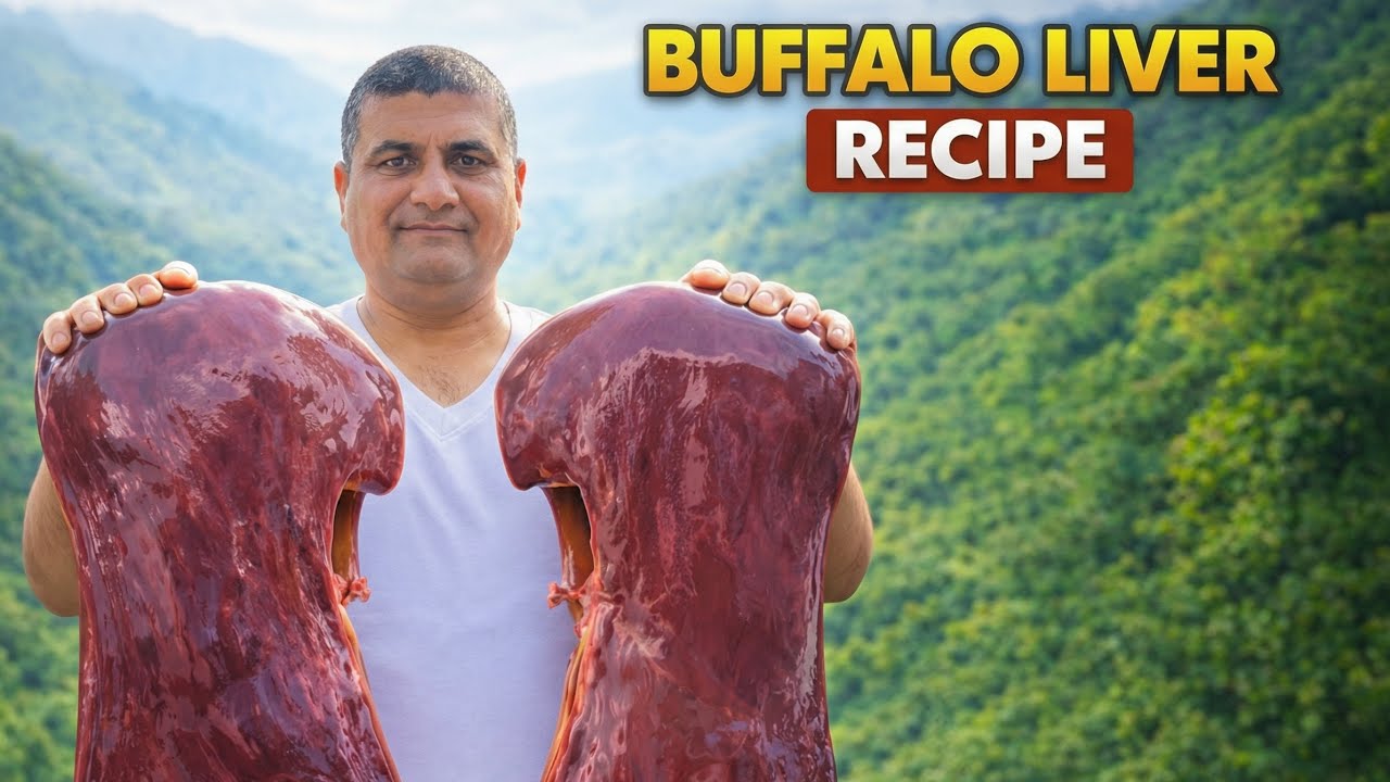 🔥 Perfect Buffalo Liver (Kaleji) Recipe | Best Way to Make Delicious Kaleji | Desi Outdoor Cooking