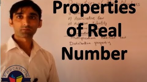 Properties of Real Number in Hindi/Urdu chapter 1