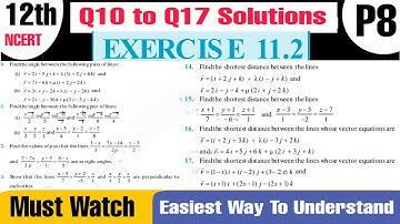 Ex 11.2 Class 12 Solutions Three Dimensional Geometry  Part 8 NCERT