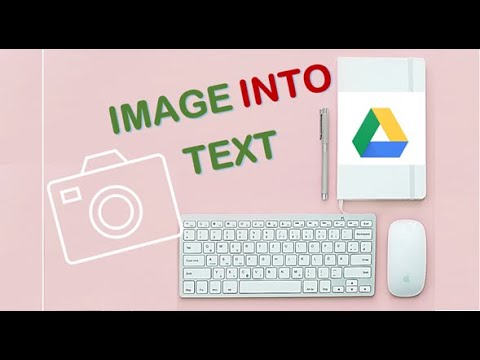How to convert IMAGE into TEXT by using Google Drive and Docs || Cómo ...