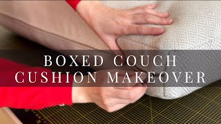 DIY Boxed Couch Cushion Cover With Hidden Zipper | Relaxing Sew Along