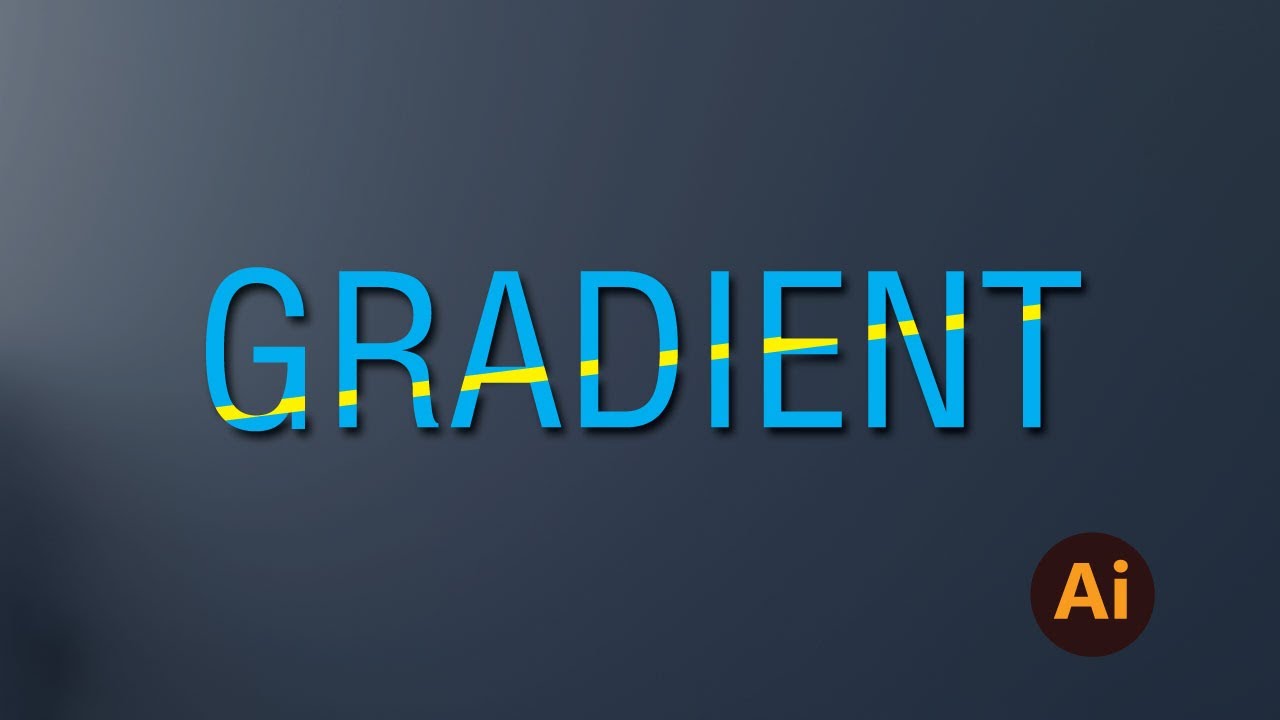 Editable Gradient Text Adobe illustrator tutorial. - YouTube