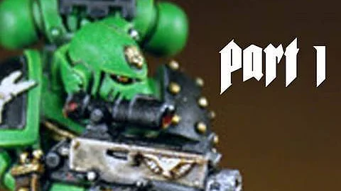How to paint Salamander Space Marine Part 1 by Les...