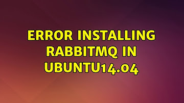 Ubuntu: Error installing RabbitMQ in ubuntu14.04