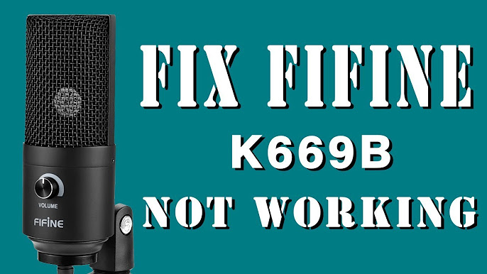 K669/669B USB Microphone Problem-solving 