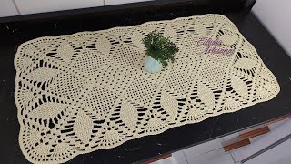 Trilho, tapete ou passadeira em croche Alice | Crochet tutorial | Parte 2 final