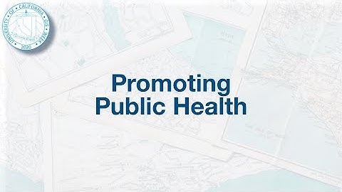 UC GIS Week 2020 - 9B - Promoting Public Health with GIS