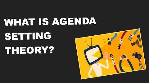 Agenda Setting Theory|HINDI|UGC NET