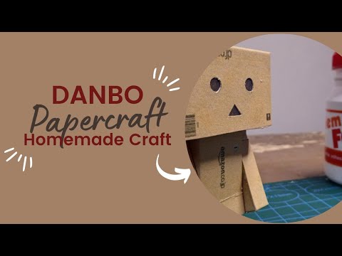 DIY DANBO Papercraft || HOMEMADE CRAFT || stop motion - YouTube