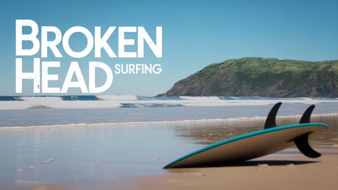 Broken Head Surfing Adventure 🌊 | Crystal-Clear Waves from Above | Byron Bay Drone