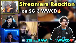 SG 3 WWCD in PMPL FINALS❤️‍🔥 | STREAMERS and Casters React to '🇳🇵' teams in PMPL Finals, DAY-2✅!