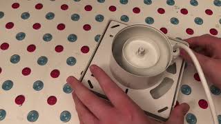 Testing The Manrose Extractor Fans Motor And Blades Its Air Blowing Out The Back Of It