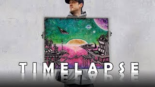 TIMELAPSE painting  | PLANET RUKHX |  (2019)