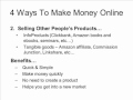 Make Money Online - 4 Ways Training