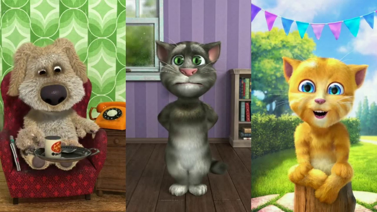 талкинг бен и талкинг том. говорящий том и друзья бен. том анжела хэнк и джинджер. талкинг бен. том друзья говорящий бен и том.