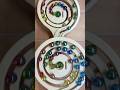 Marble Run ASMR ☆ HABA Wave Ramp & BorneLund Double-turn rotating rail #shorts #marblerun