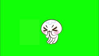 ✔️GREEN SCREEN EFFECTS: jellyfish disgusted emoji