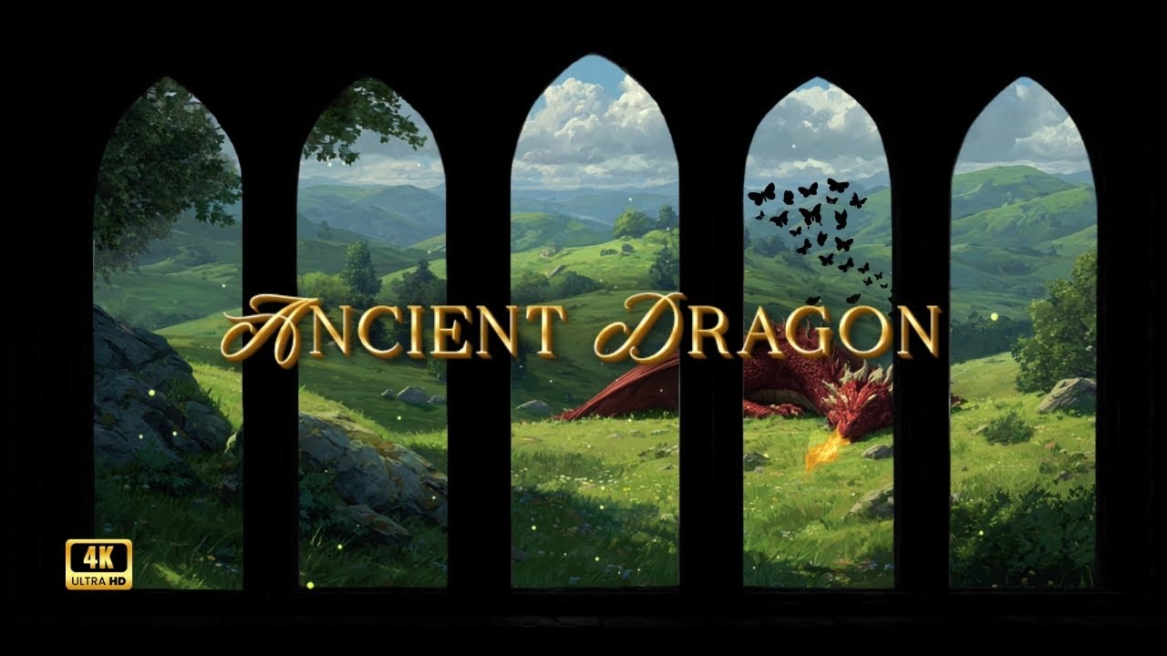 ДРАКОН В ОТДЫХЕ | Средневековая оконная атмосфера и фэнтезийная музыка