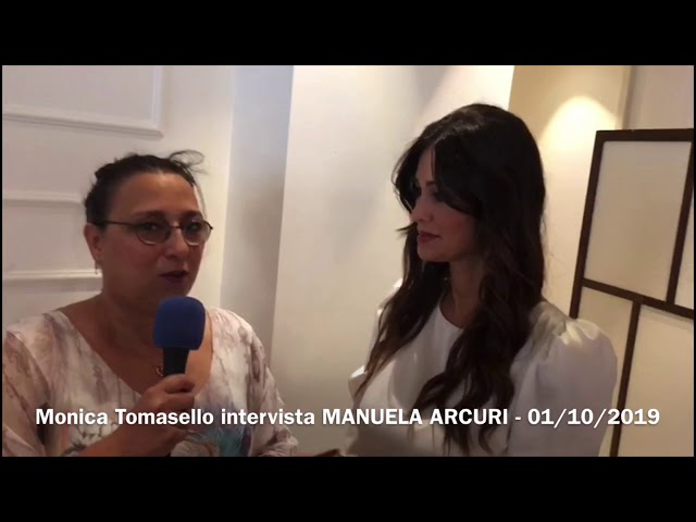 L’attrice Manuela Arcuri intervistata a Catania