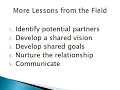 Strategies to Build Partnerships and Alliances