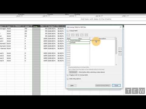 Ms Project 2016 Tips and Tricks: How to Add Skill Set To Work Resources