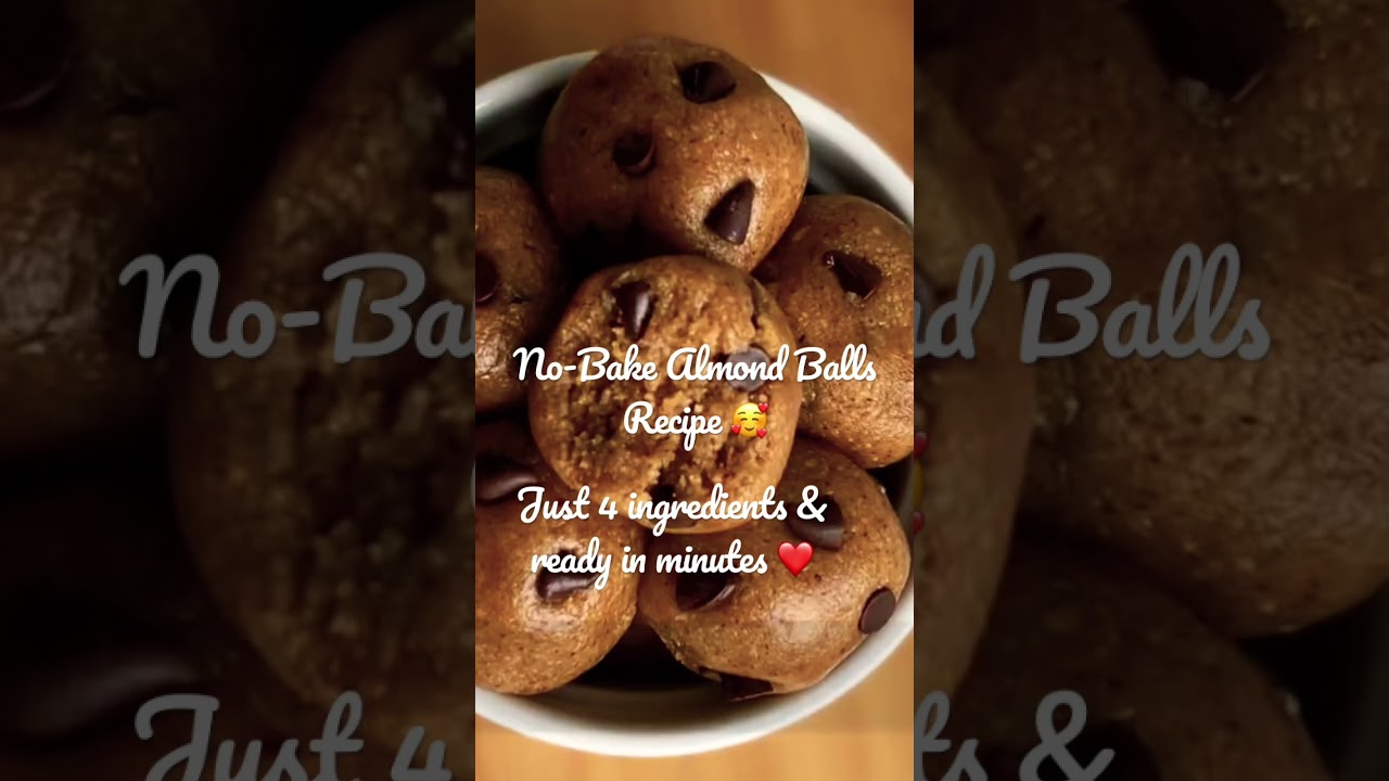 4 Ingredients No-Bake Almond Balls 