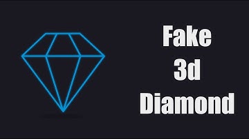 Fake 3d diamond in After effects - After effects Tutorial