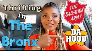 Let’s GO THRIFTING in THE HOOD‼️BRONX NEW YORK‼️SALVATION ARMY STORE 🏬 Did they have NICE BRANDS⁉️
