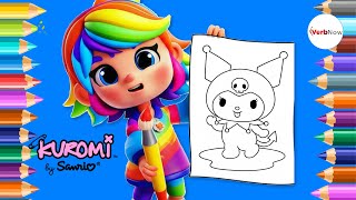 Kuromi Coloring Pages | Cute Coloring Video for Kids 🎨