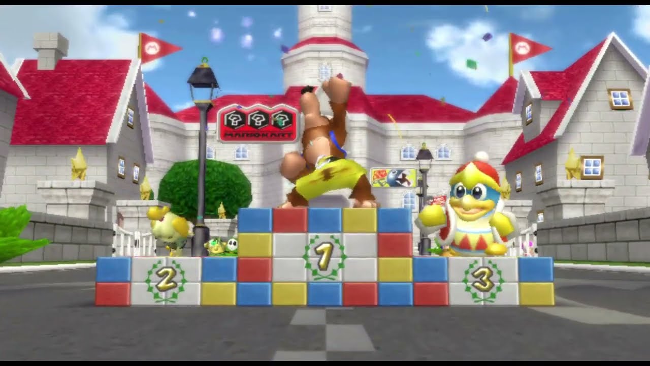 Banjo bullied in his first Mario Kart GP! (Mario Kart Wii Deluxe X)