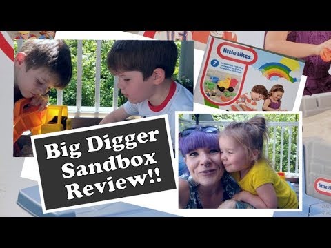 little tikes little digger sandbox