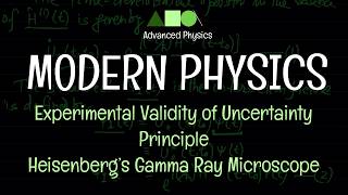 Modern Physics - Experimental Validity of Uncertainty Principle : Heisenberg’s Gamma Ray Microscope
