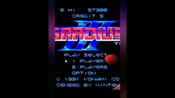 Using the Konami Code in Gradius 3... #shorts #konami