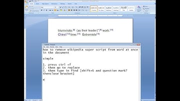 remove super script in word document