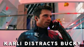 [4K] Karli Distracts Bucky With Phone Call Scene | Falcon and The Winter Soldier CLIP HD