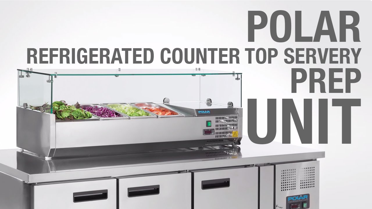 Polar Countertop Prep Fridge G608 G609 Youtube