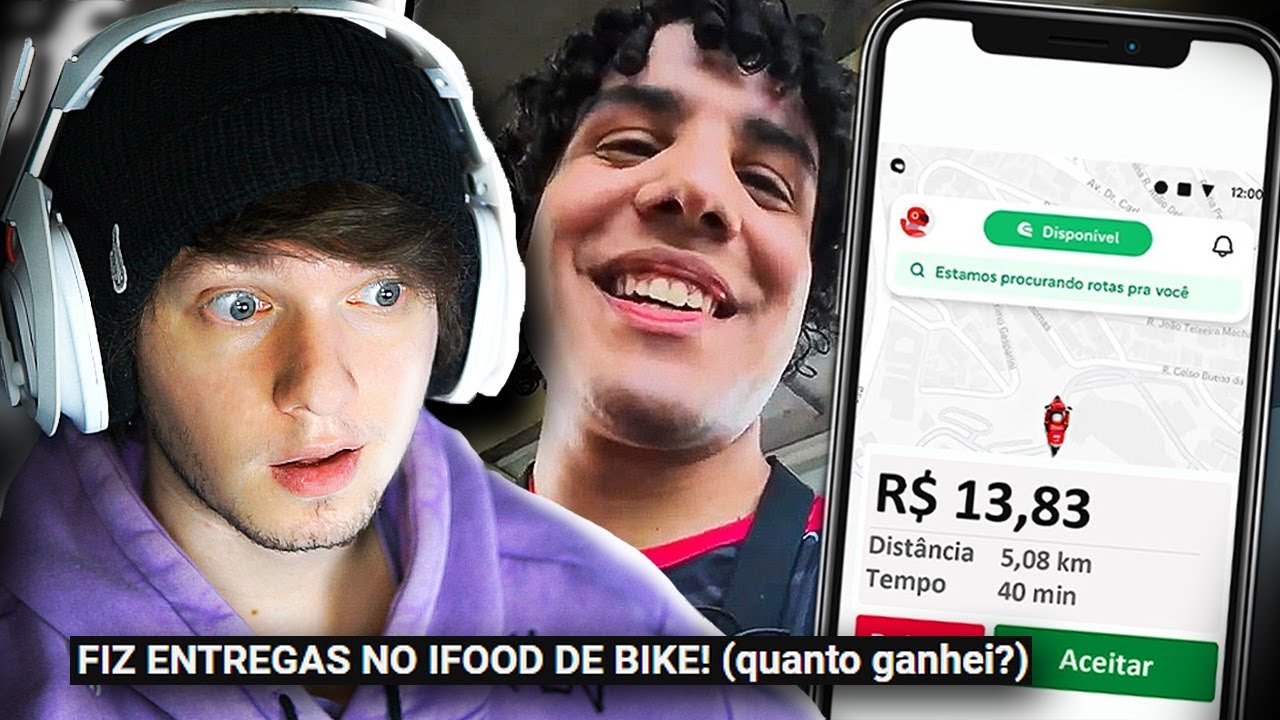 O mlk virou entregador de iFood só pra ver como é
