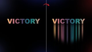 long gradient shadow text in photoshop | modern colorful text effect tutorial