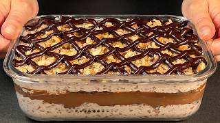 Homemade dessert in 10 minutes without baking! I don't buy cake from the store anymore