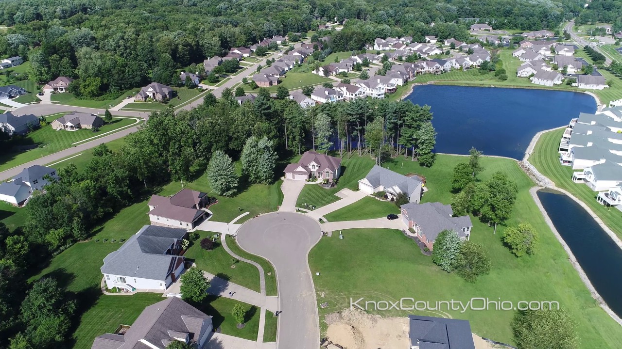 Birds Eye View of The Landings Subdivision in Mount Vernon Ohio YouTube