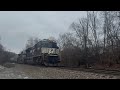 2 Norfolk southern trains up and down the hill and Csx action! 