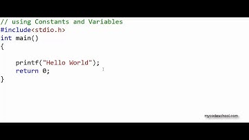 Data types, Constants and Variables   C Programming Tutorial 05