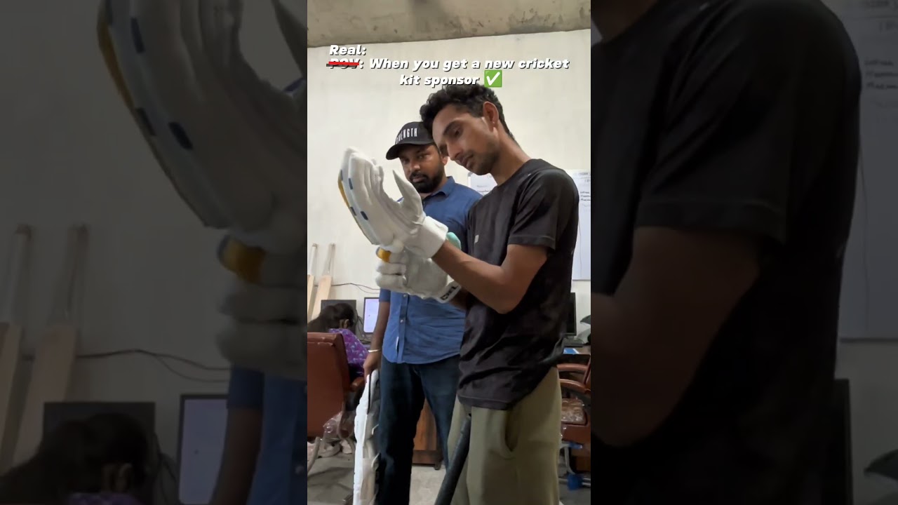 Finally sponsorship mil gaya 🏏⚡ 