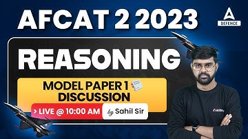 AFCAT 2 2023 Preparation | AFCAT Reasoning Classes 2023 | MODEL PAPER 1 📑 Discussion  Tricks