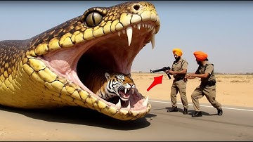Terrifying Python Strangles Mother Tiger – Heroes Race to Save Her Cub 🐍🆘