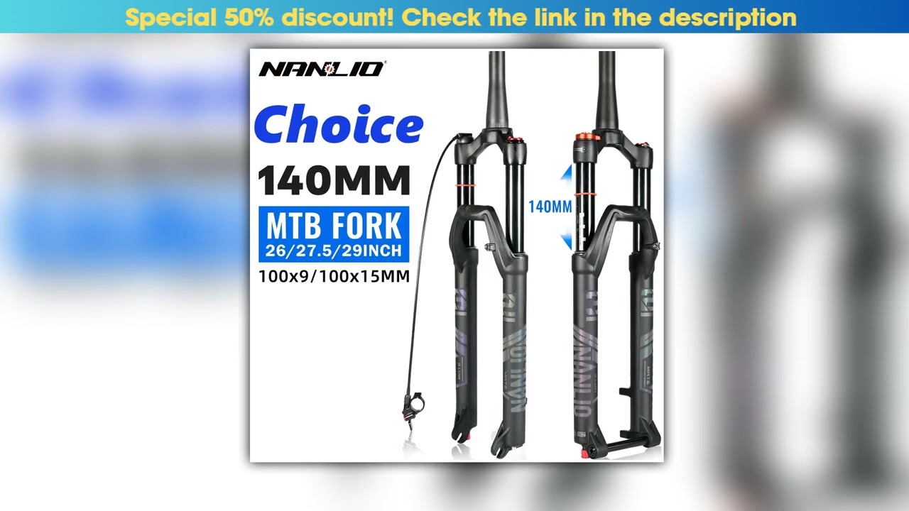 NANLIO X7 Bicycle Suspension Air Fork Rebound Adjustment 2627529Inch StraightTapered RLLO MTB Bike
