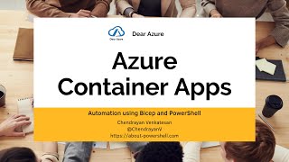 Azure Container Apps - End to End Automation with PowerShell & Bicep | Pode | PSHTML | Microservices